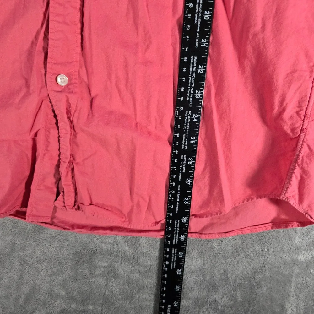 J. Crew Lightweight‎ Shirt Button Down Long Sleeve Casual Pink Mens Large